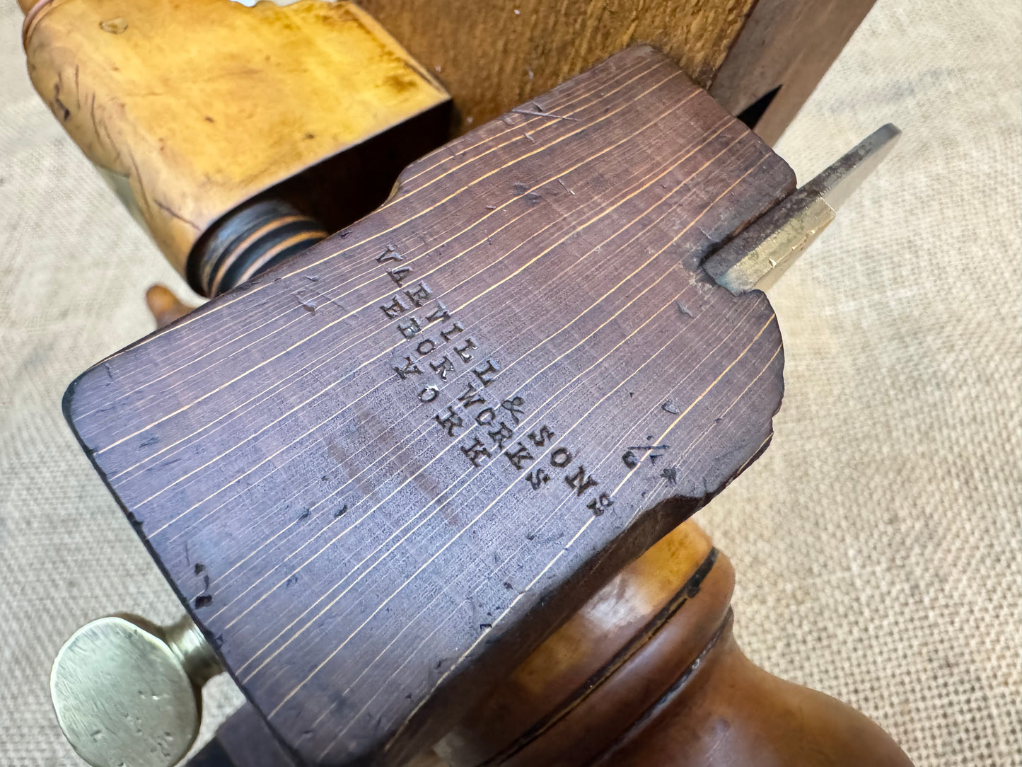 Varvill & Sons of York Screw Stem Plough Plane