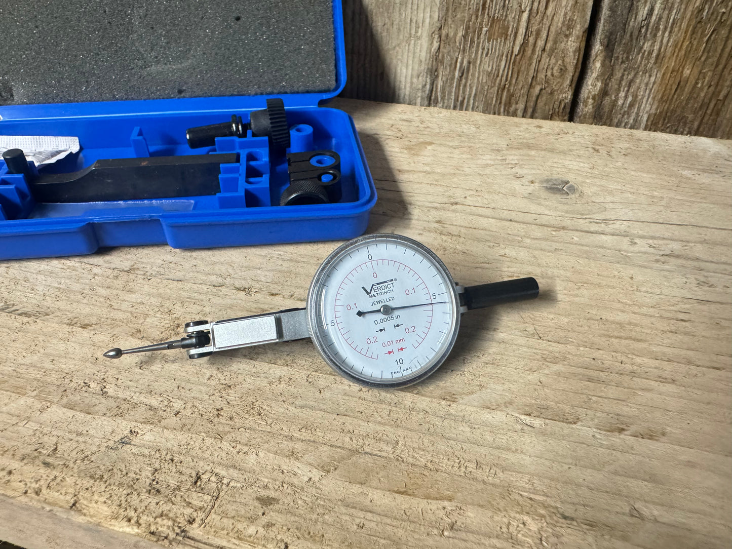Verdict Metrinch Jewelled 0.0005 in / 0.01mm Dial Indicator Gauge
