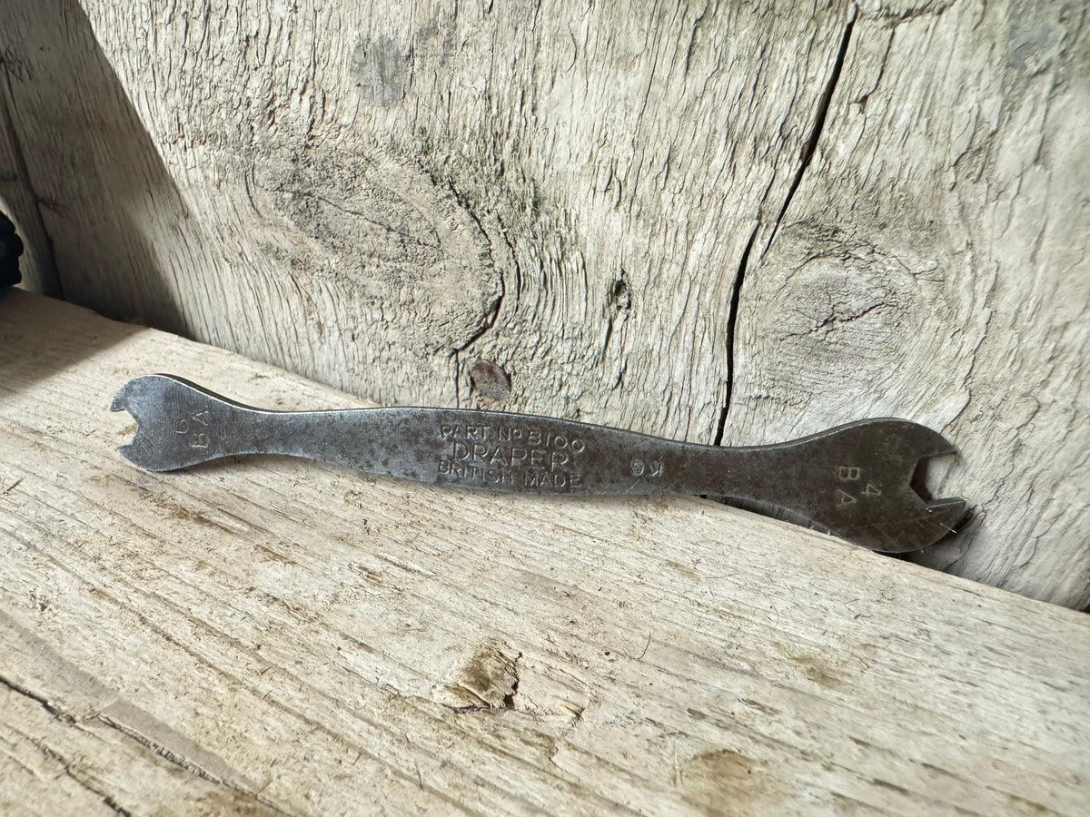 Draper No 8100 4BA & 6BA Pressed Steel Spanner