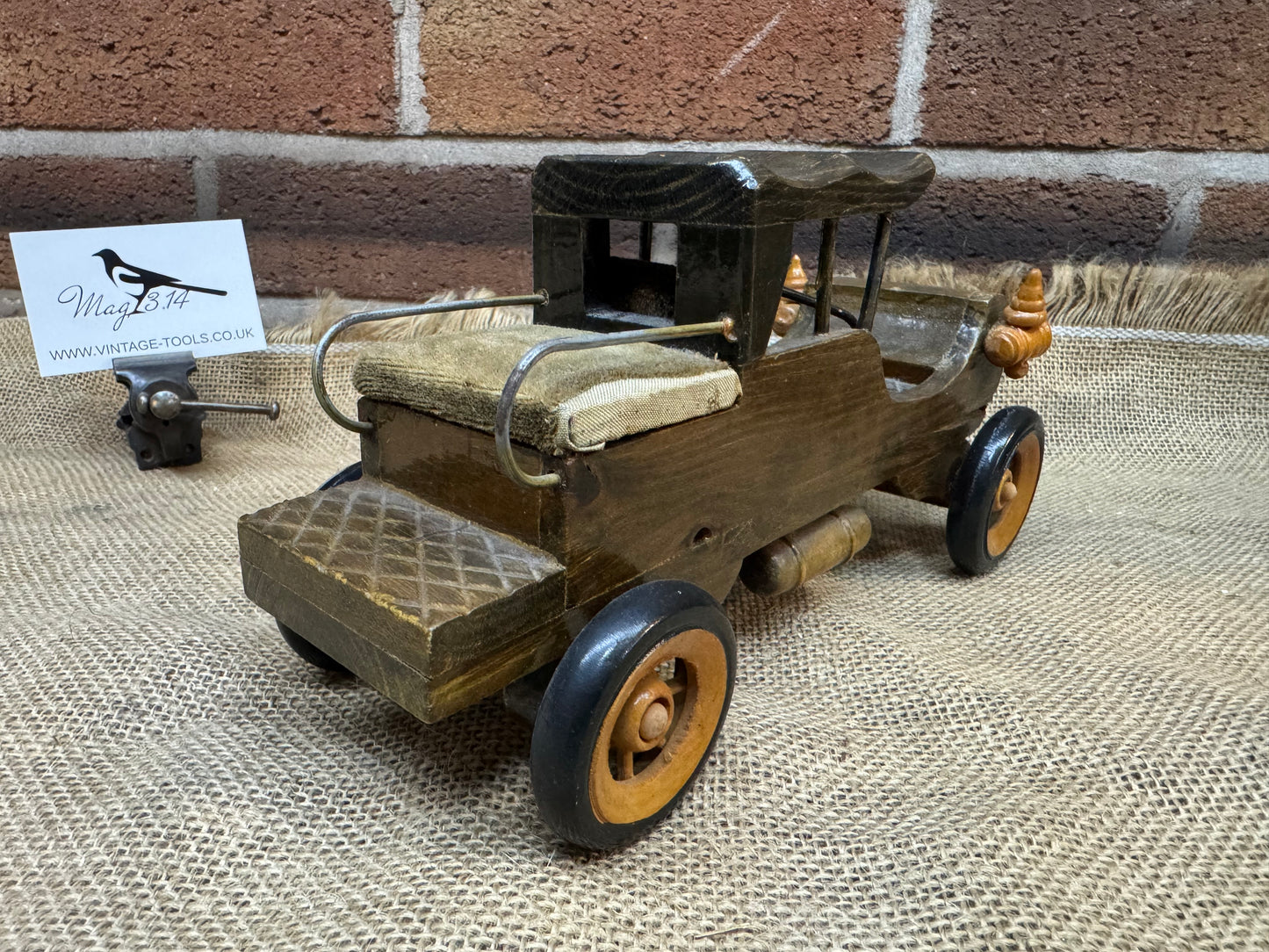 Vintage handmade wooden car