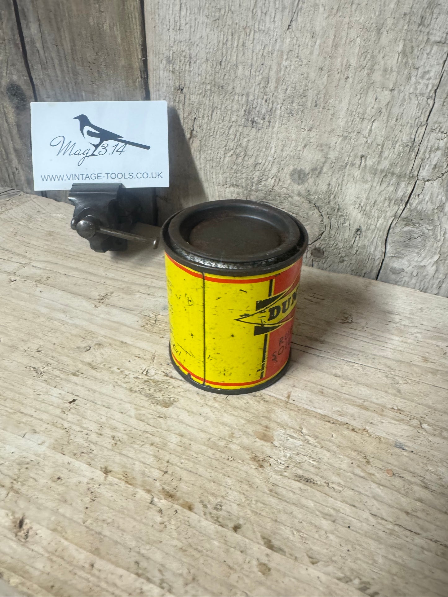 Vintage Dunlop Rubber Solution Tin