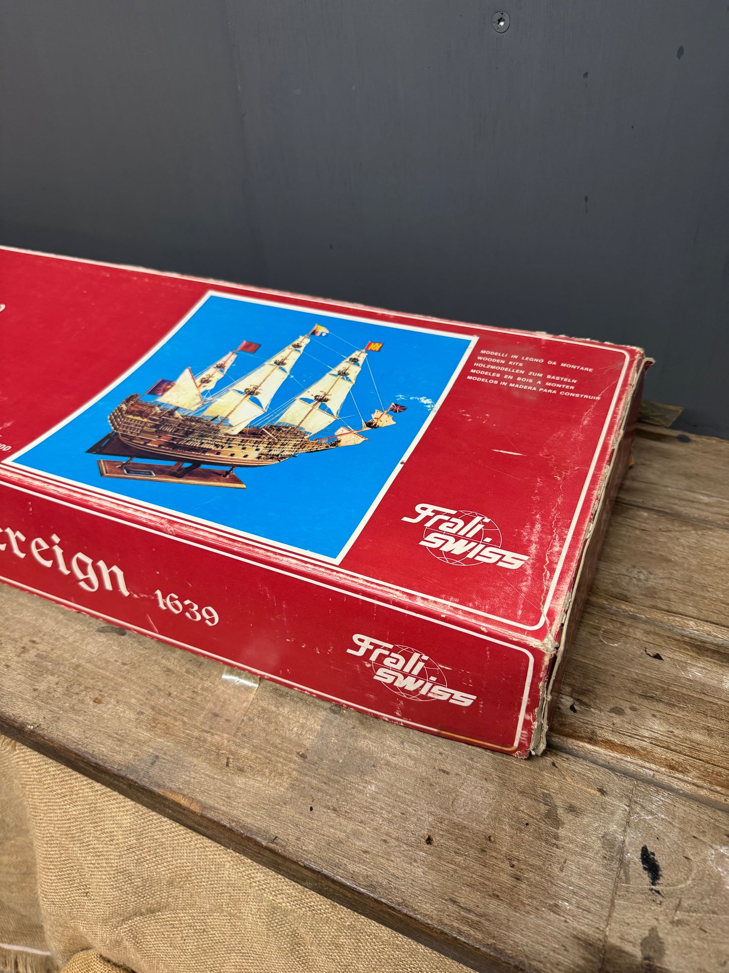 Carta Augusto 1639 Royal Sovereign Wooden Kit Model Boat