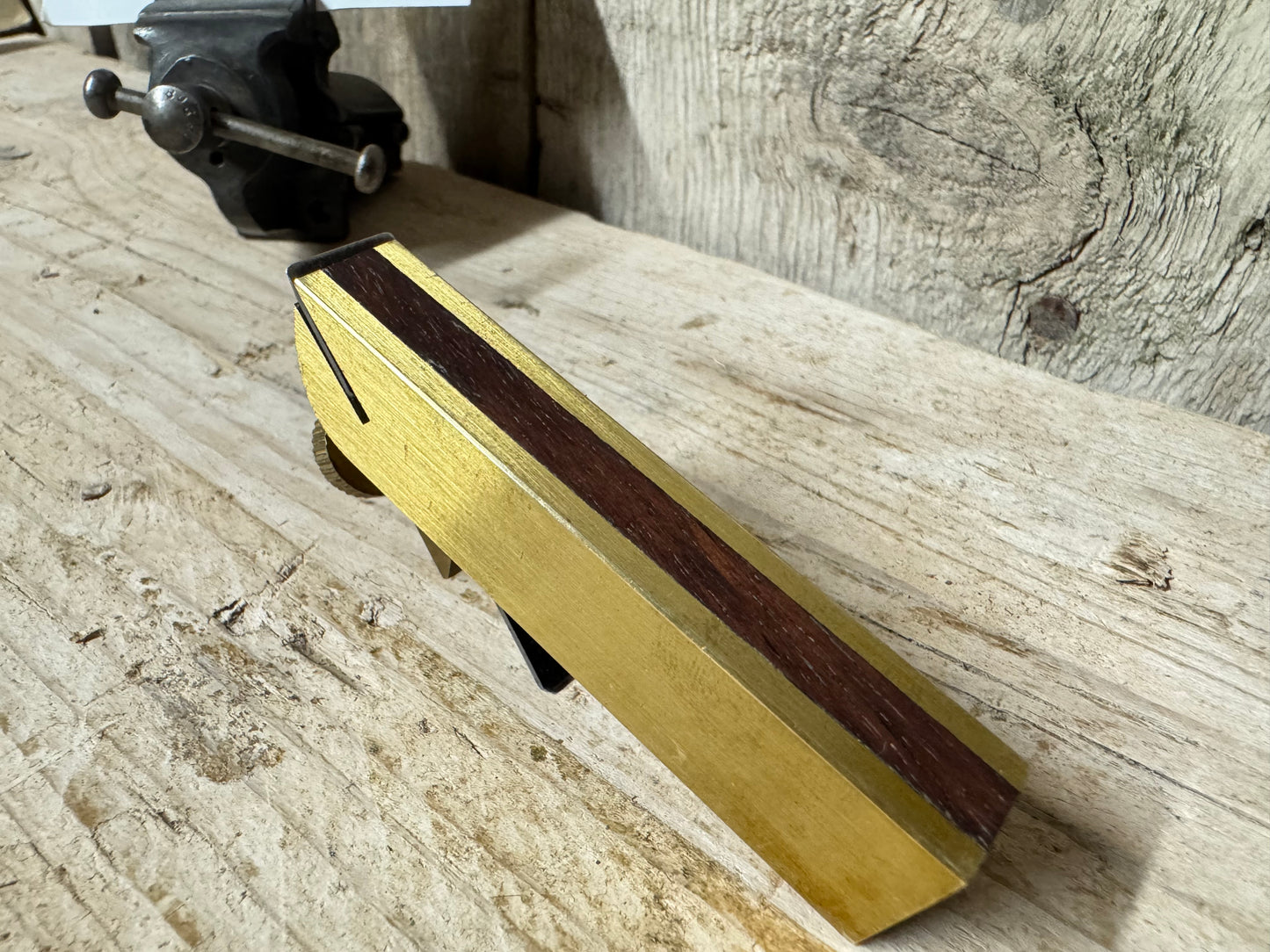 Mini Brass & Rosewood Bullnose Plane