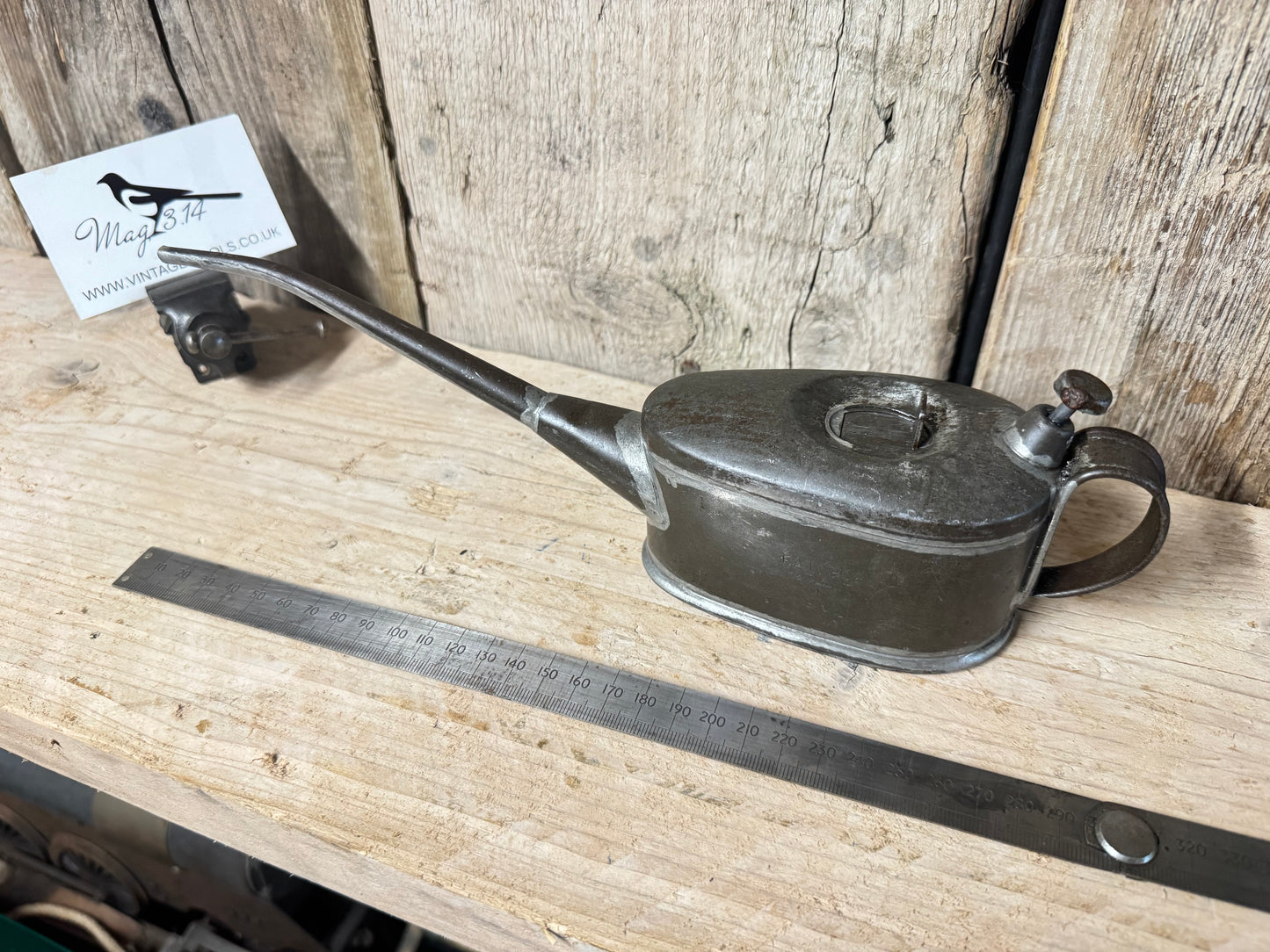 Braimes 1/2 Pint Oil Can with 1953 Military Broad Arrow