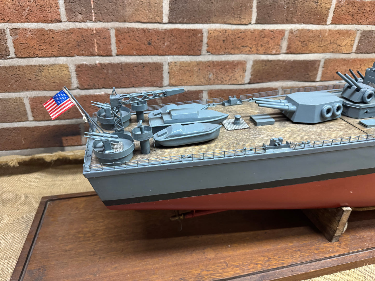 Vintage RC Model of The U.S.S. Newport News