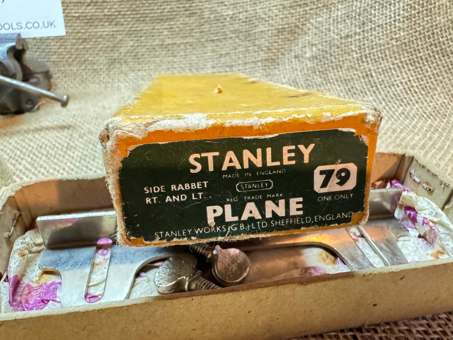 Stanley No 79 Side Rabbet Plane with Original Box