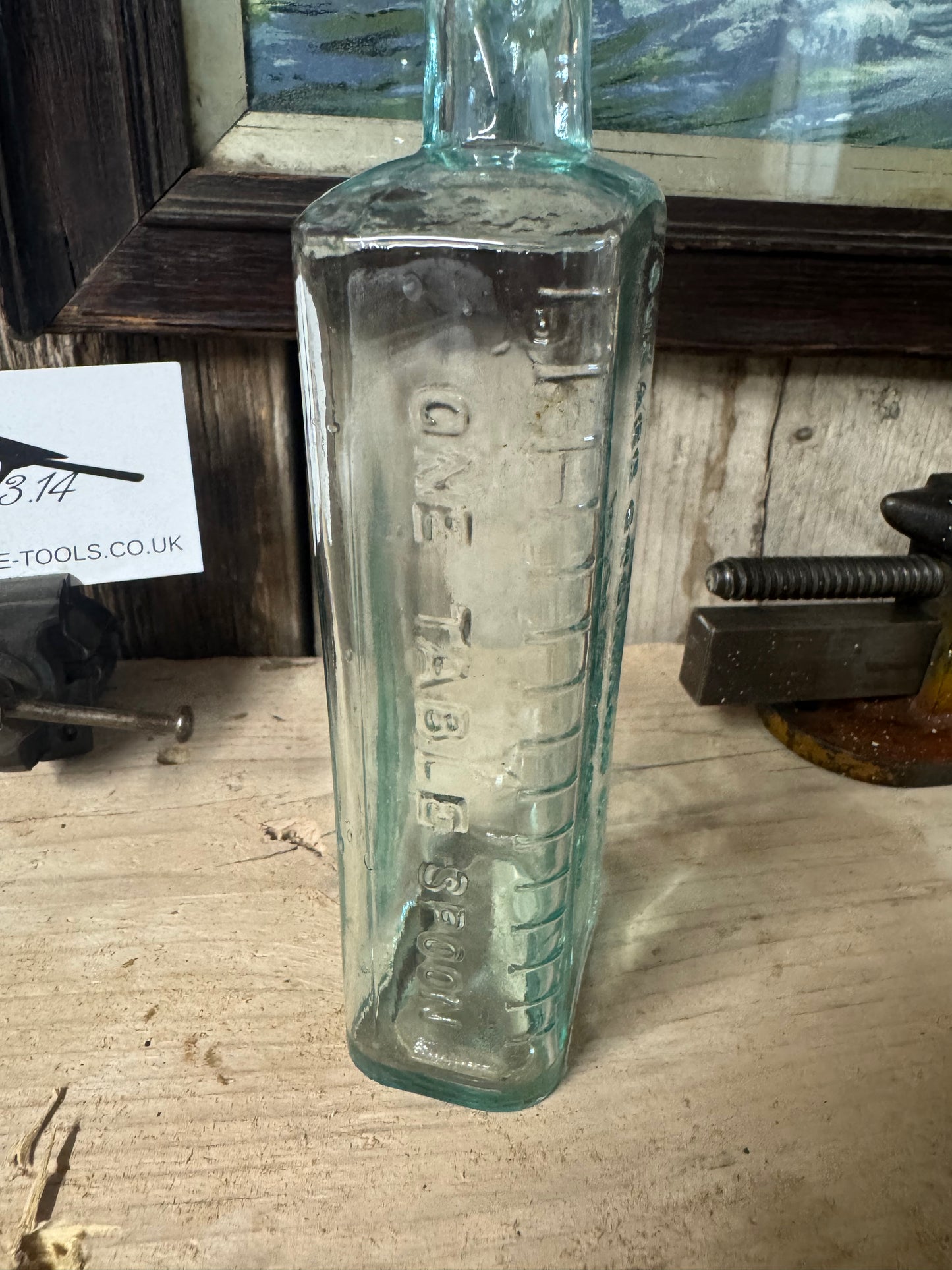 Antique Cunard Shipping Co Ltd Glass Medicine Bottle