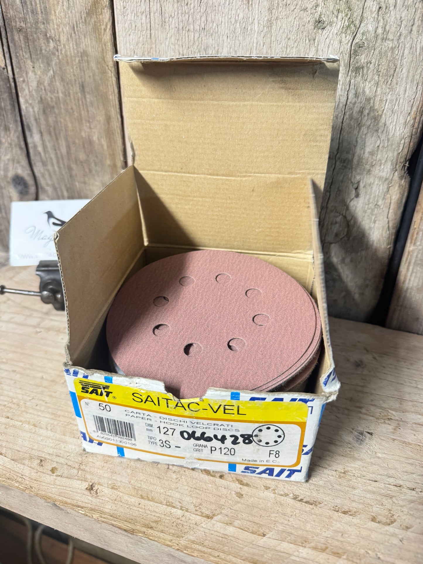 SAIT 127mm P120 Velcro Abrasive Discs
