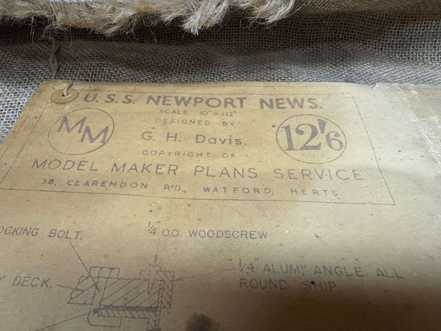 Vintage RC Model of The U.S.S. Newport News