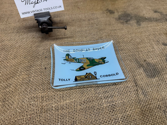 Douglas Bader / Tilly Cobbold Glass Ashtray
