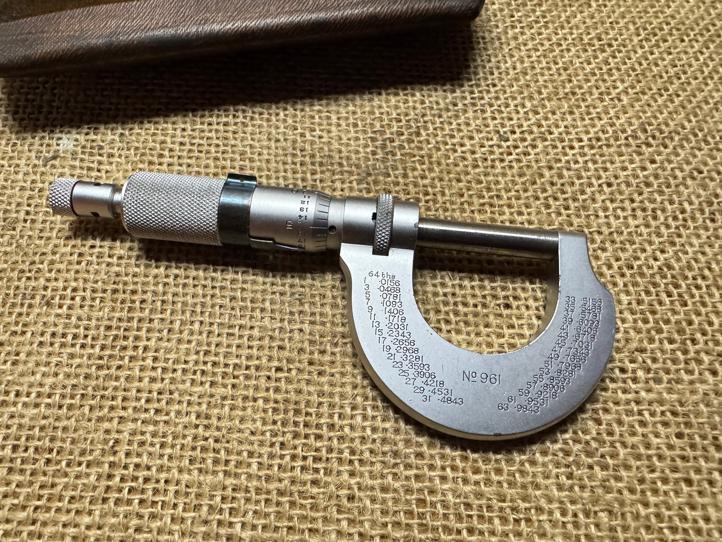 Moore & Wright No 961 0-1” Micrometer