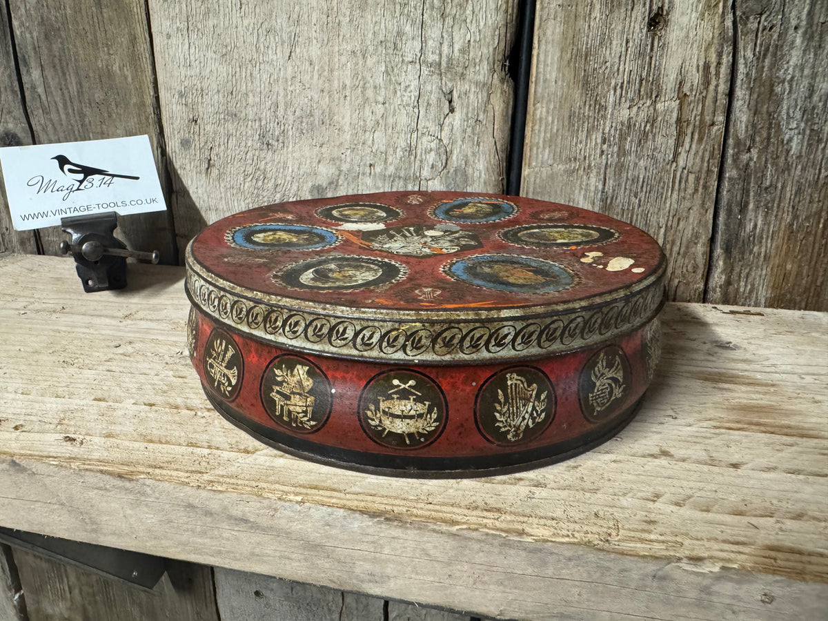 Vintage WR Jacob & Co Musical Themed Biscuit Tin