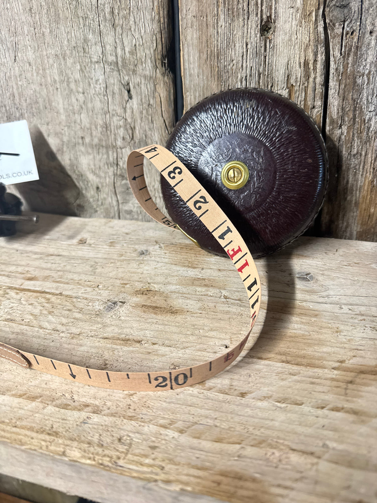 Whale Brand Leather & Brass Case 16m / 50ft Tape Measure