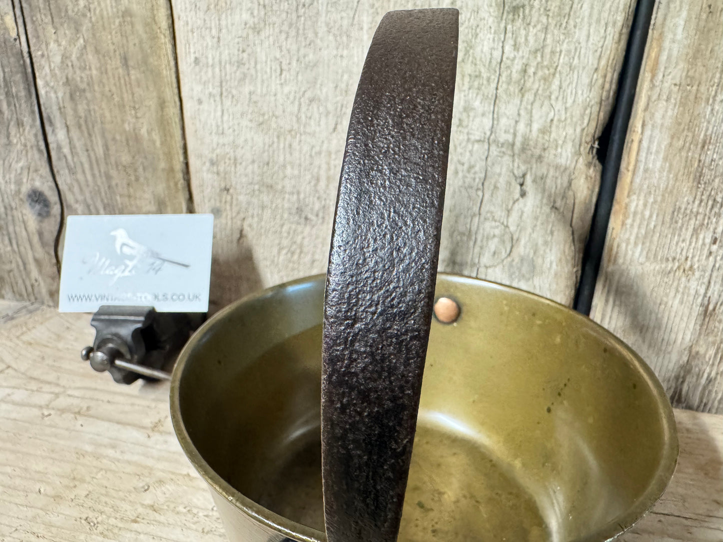 Antique Brass Jam Pot
