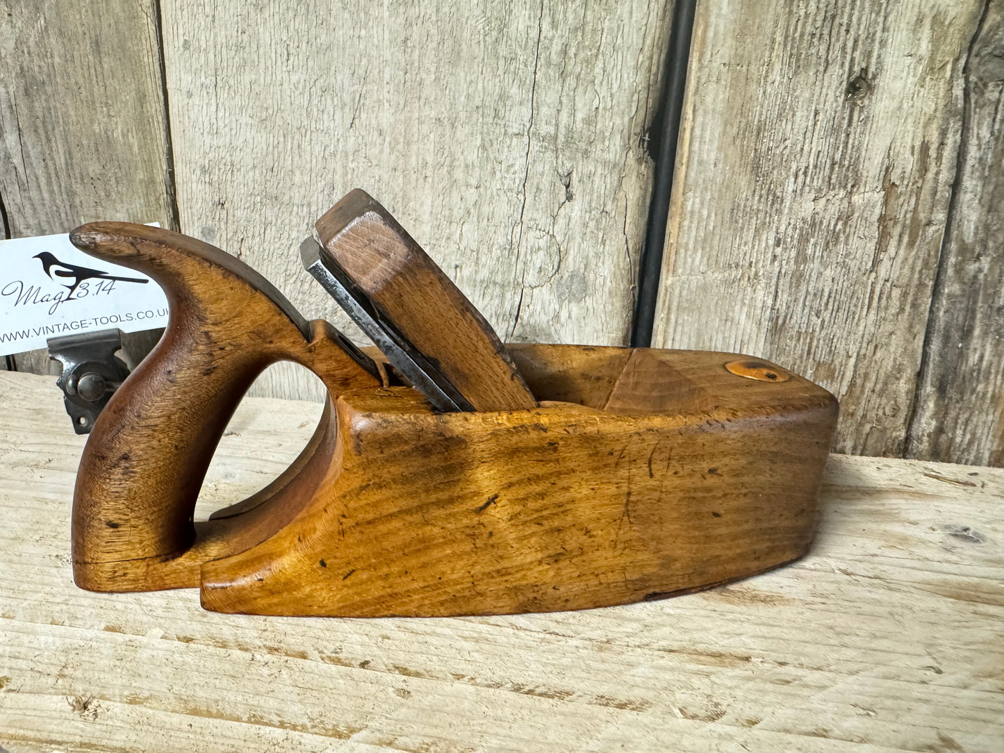 8" Beechwood Handled Coffin Plane