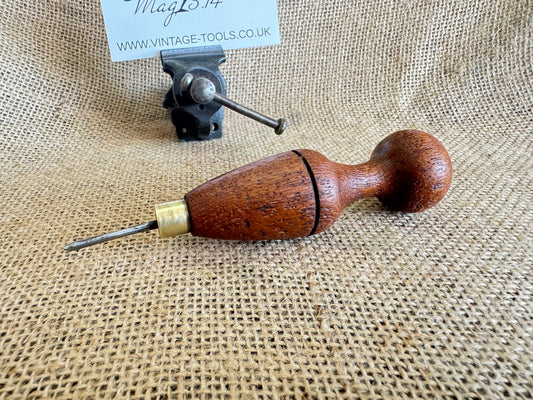 Vintage Wooden Handled 5” Bradle / Awl