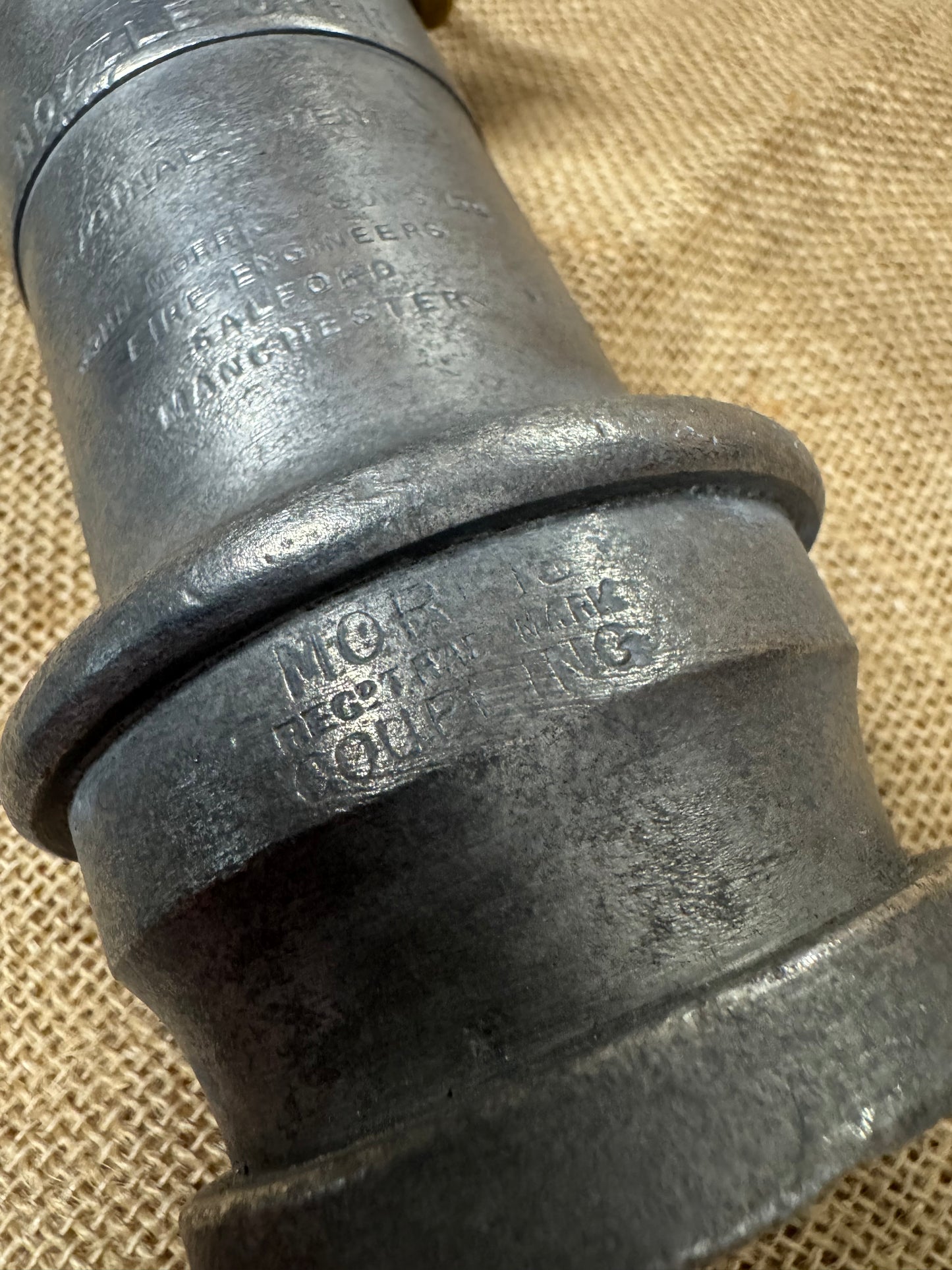 John Morris & Sons Brass & Aluminium Fire Hose Nozzle