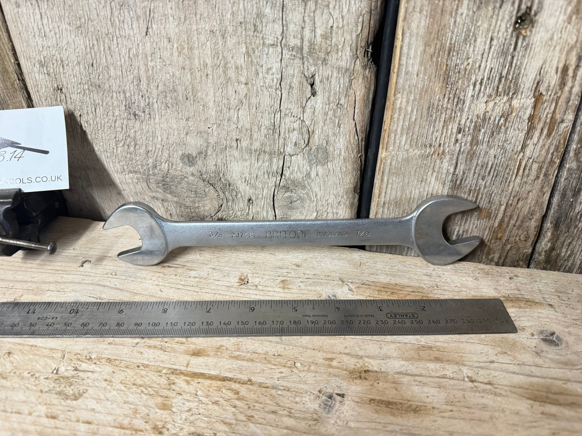 Britool 2J7587 3/4" & 7/8" Open Combination Spanner
