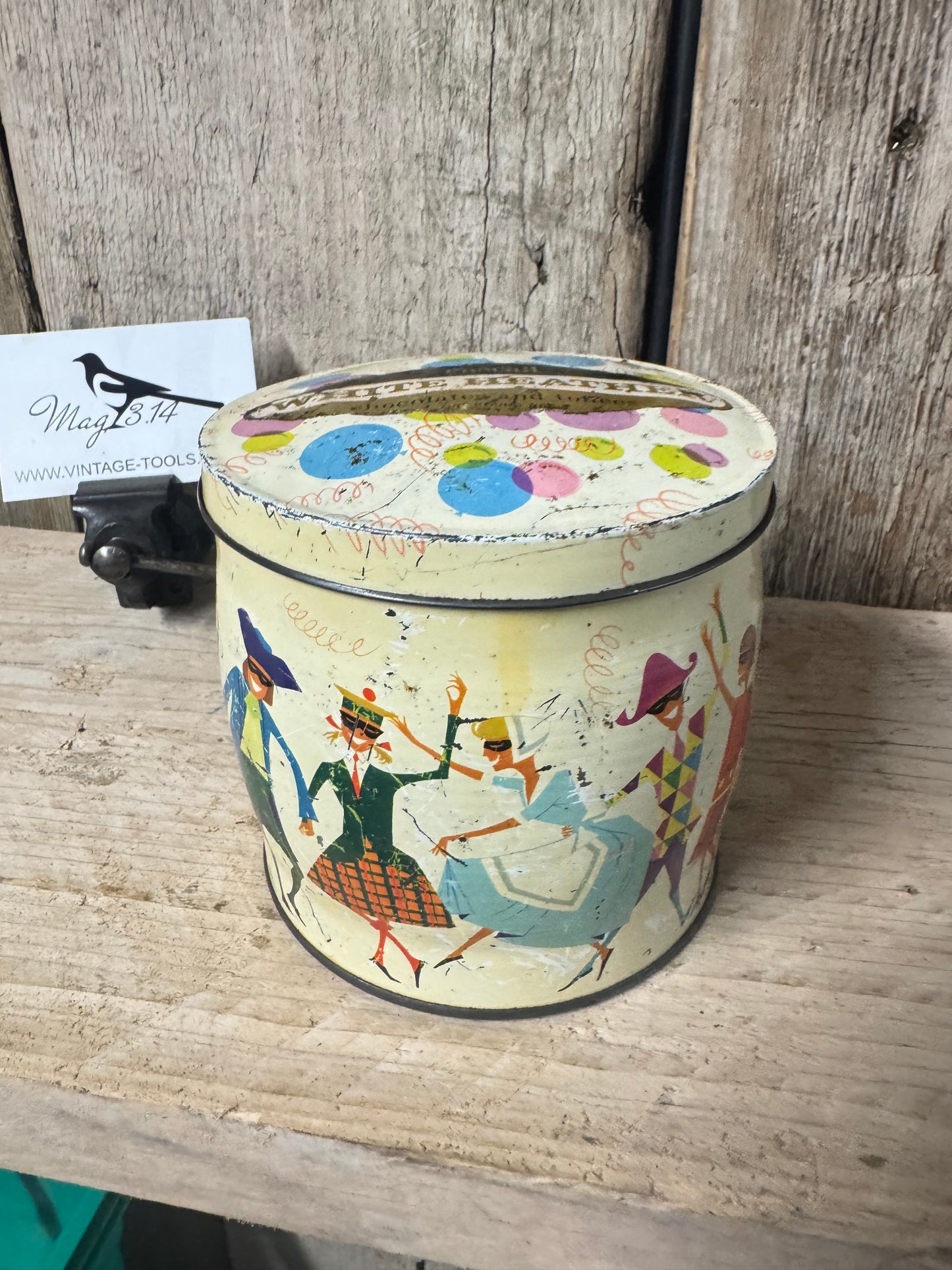 Vintage Pascall White Heather Chocolates & Toffees Tin