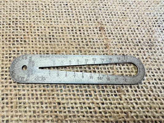 Rare Vintage August Stenman Screw Gauge