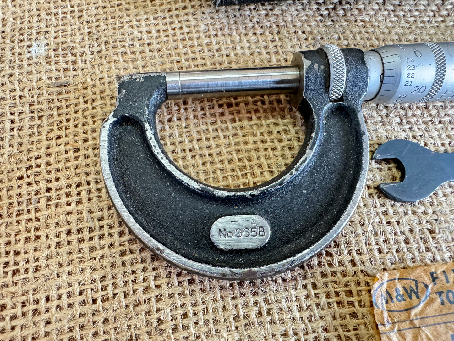 Moore & Wright No 965B 0-1” Micrometer