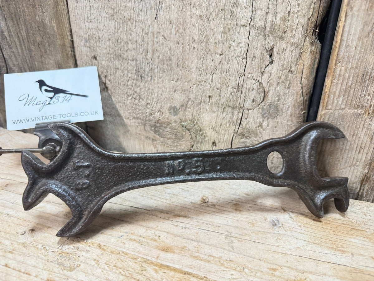 Bamfords Cast Iron No 5 Combination Wrench