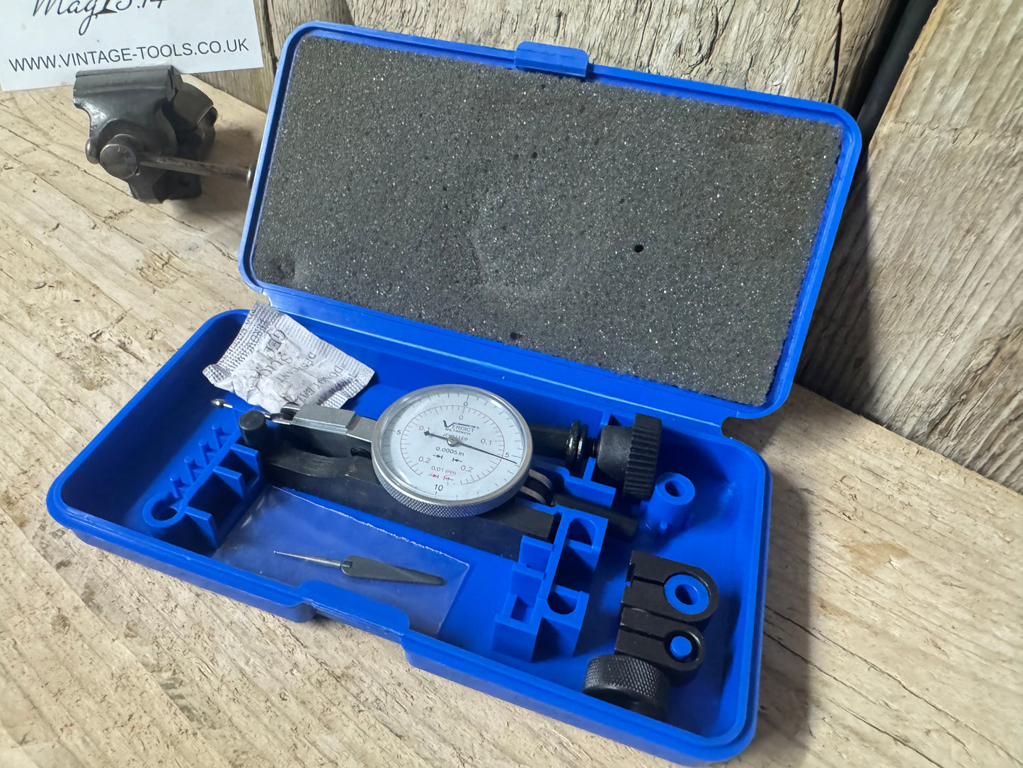 Verdict Metrinch Jewelled 0.0005 in / 0.01mm Dial Indicator Gauge