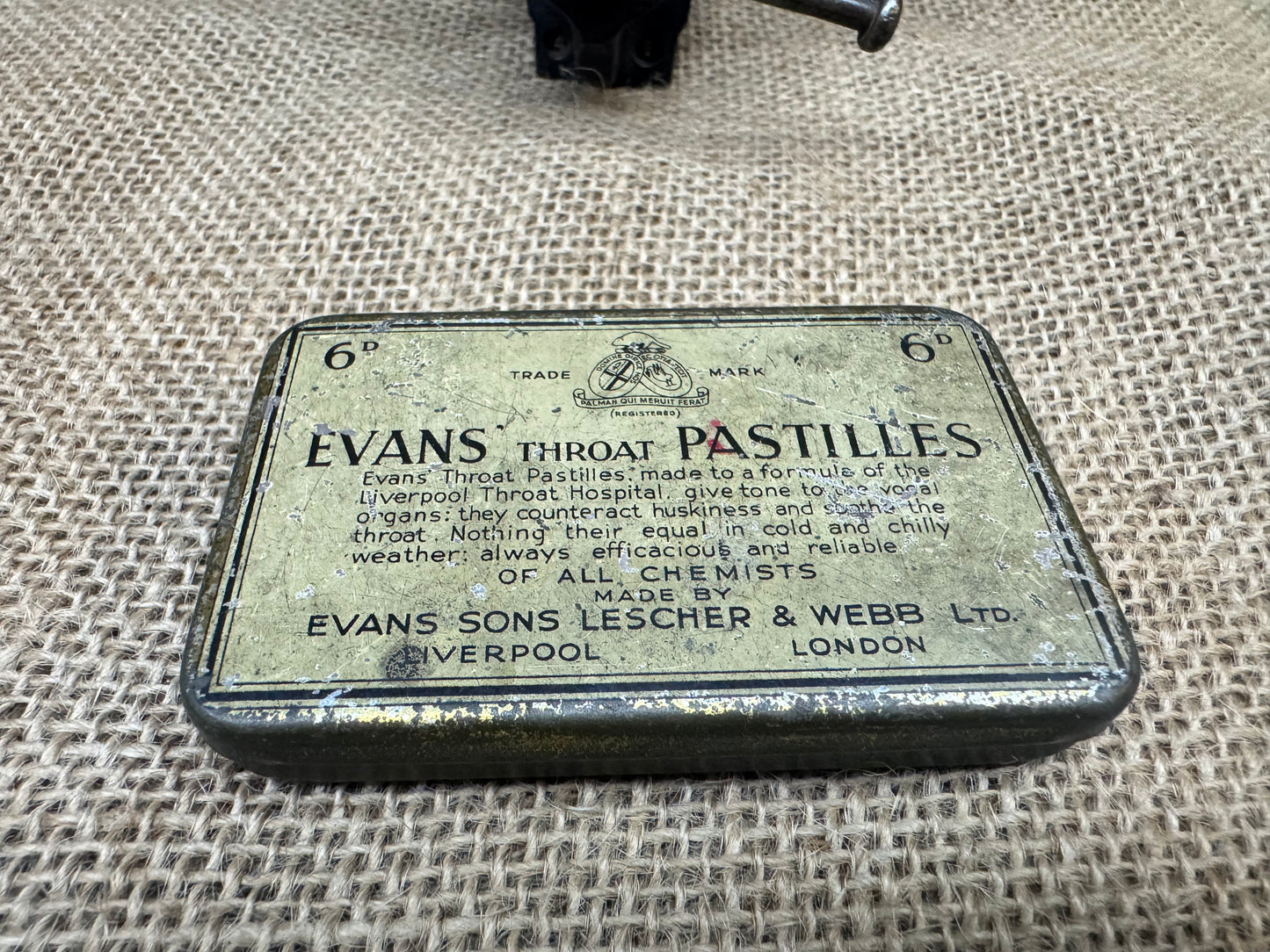 Evans Throat Pastilles Tin