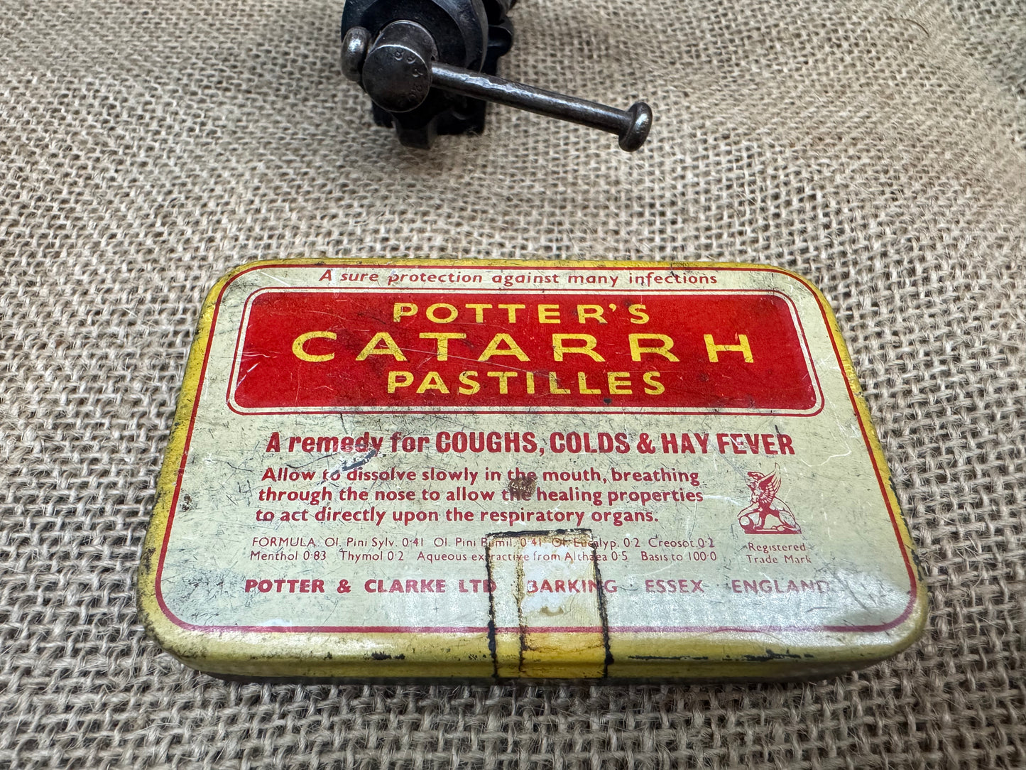 Potter's Catarrh Pastilles Tin