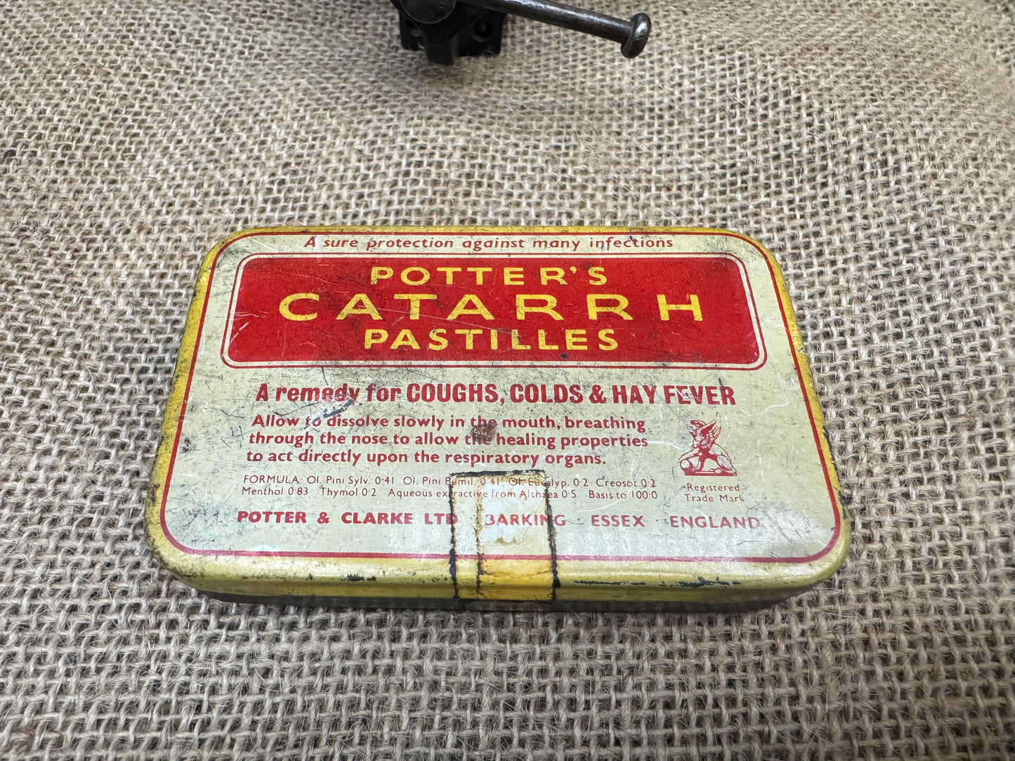 Potter's Catarrh Pastilles Tin