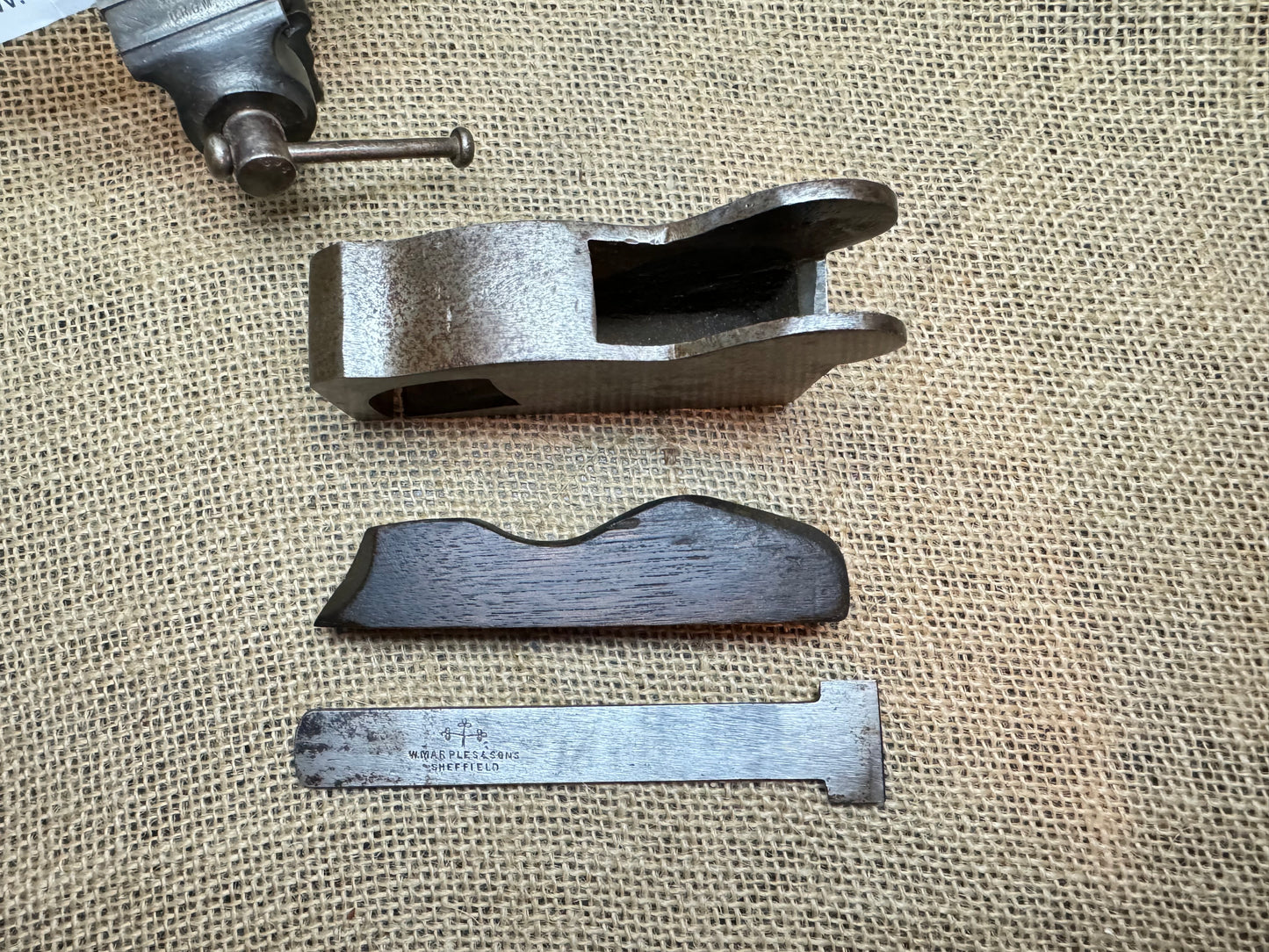 Antique Steel Bullnose Woodplane with 1” Marples Iron