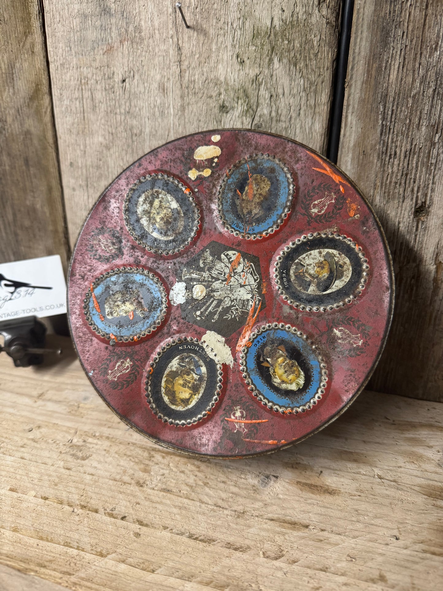 Vintage WR Jacob & Co Musical Themed Biscuit Tin