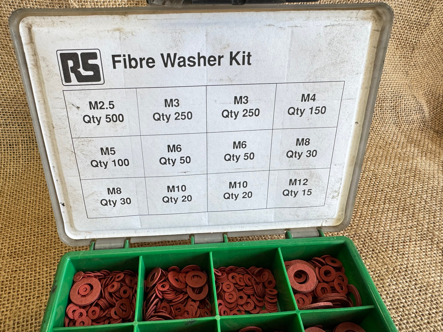 RS Components Fibre Washer Kit 289-174