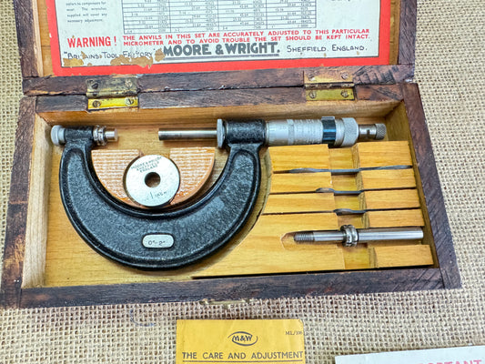 Moore & Wright No 940X 0-2” Micrometer