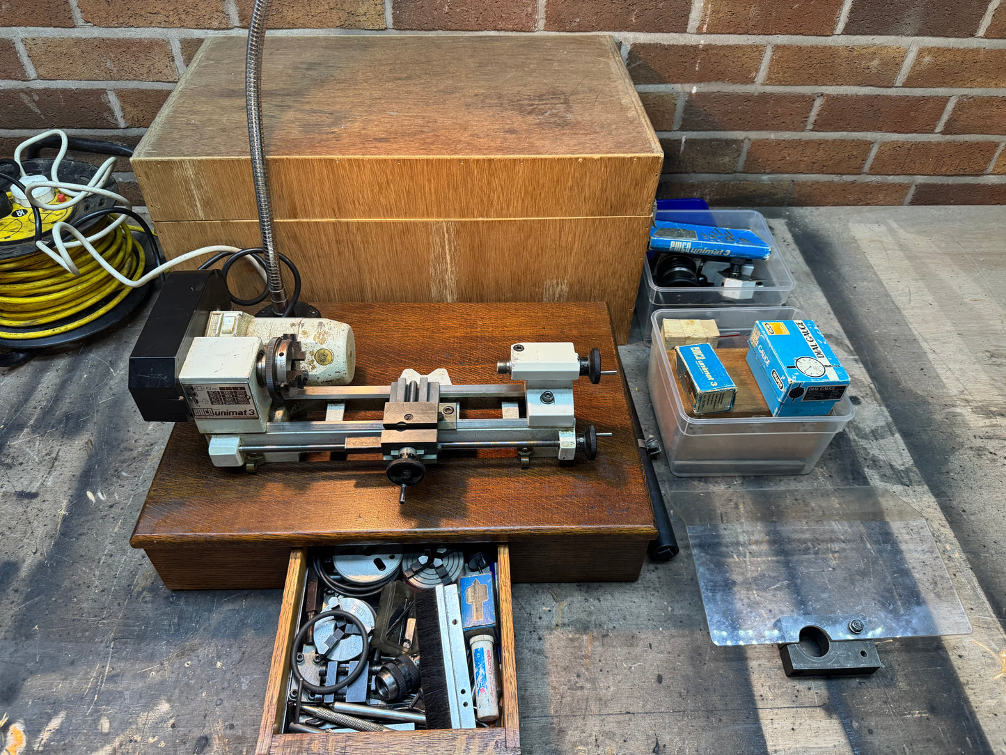 Unimat 3 Model Makers Lathe with tooling & spares
