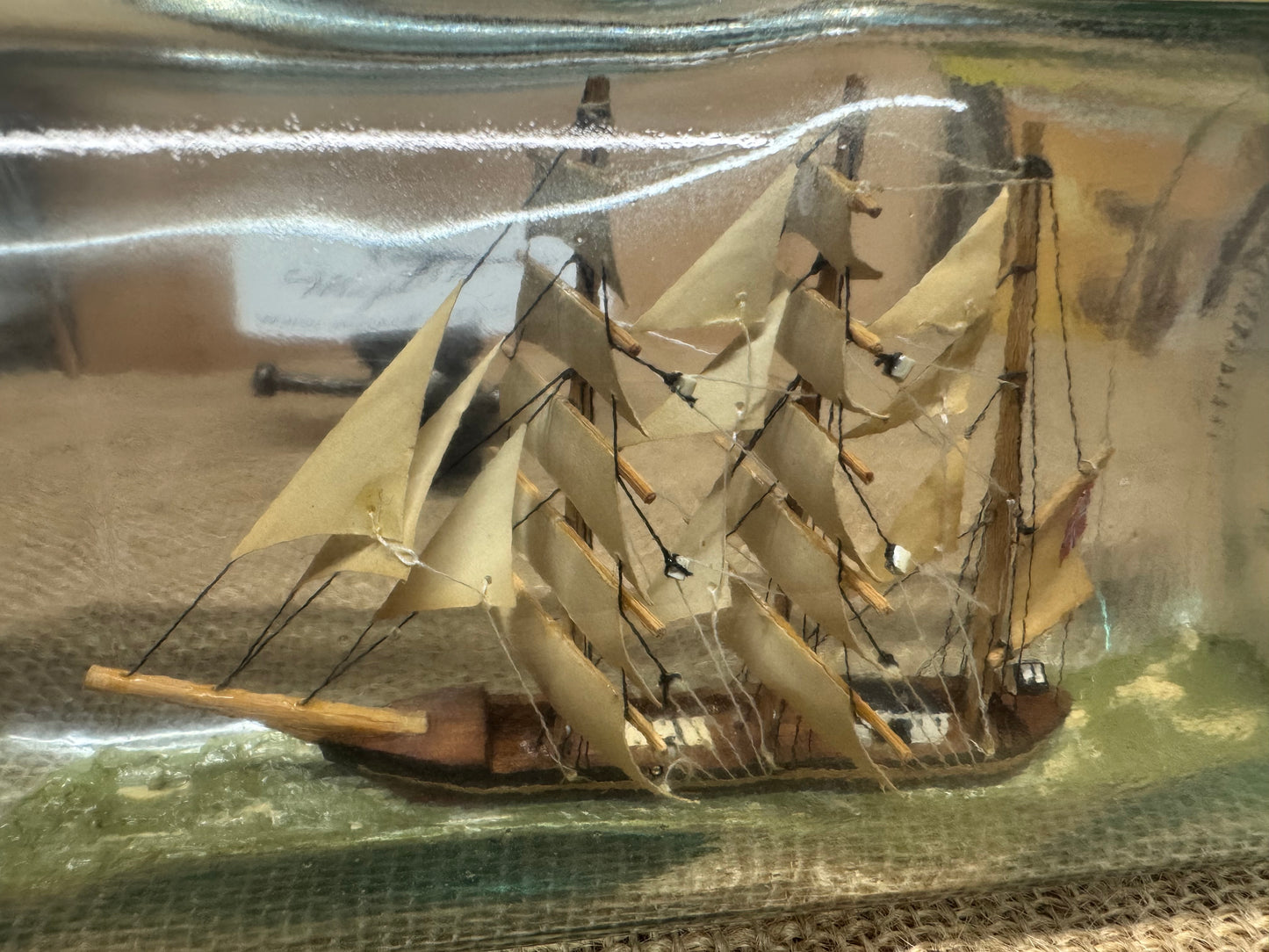 Vintage Ship In A Bottle