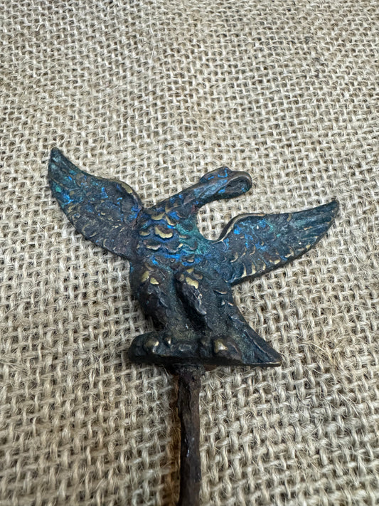 Antique Brass Eagle Clock Ornament