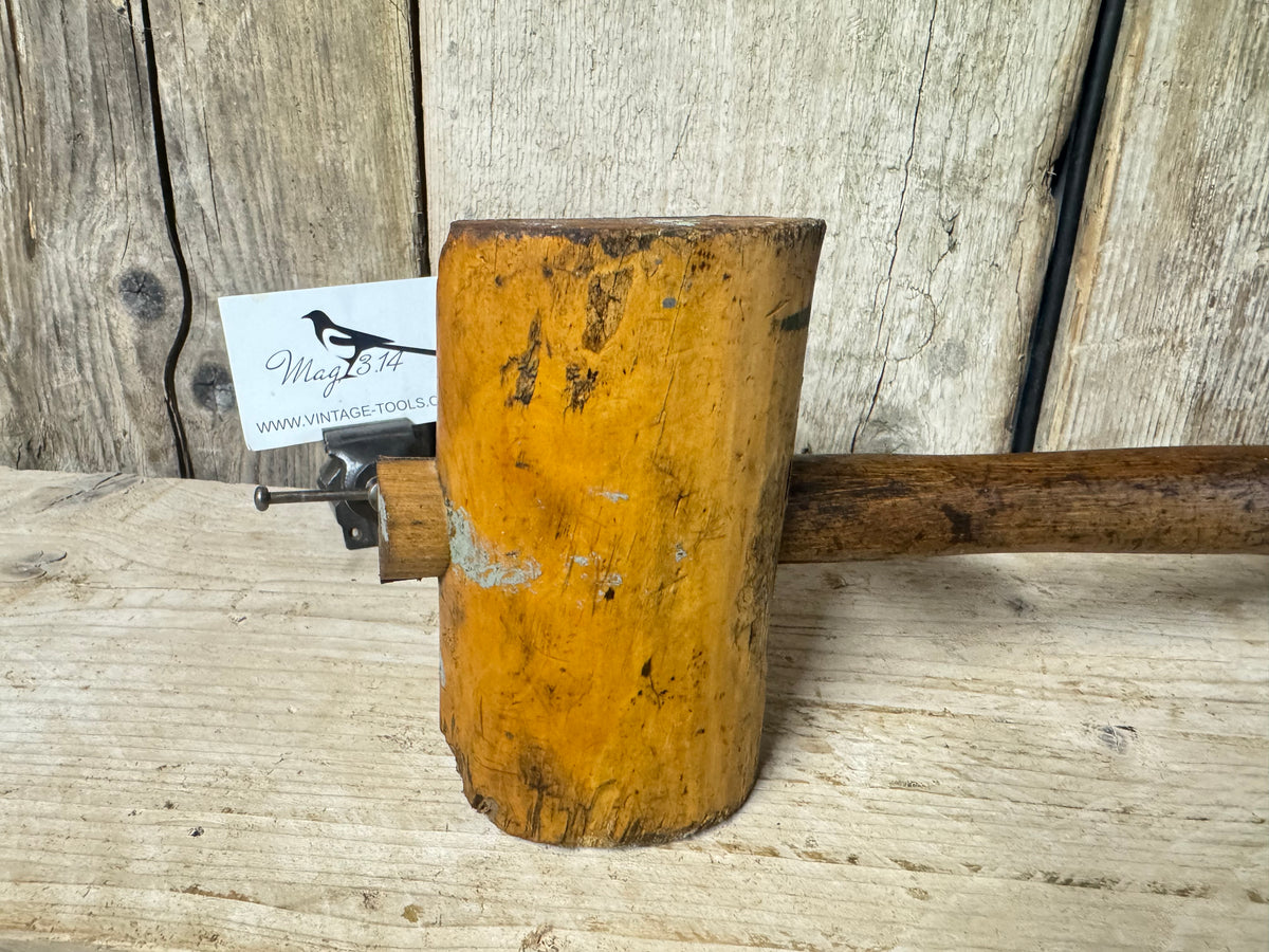 Vintage 24oz User Made Wooden Mallet
