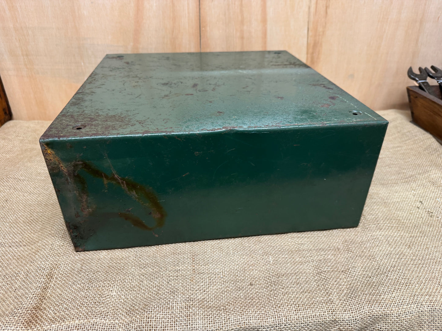 Vintage Blick Green 2 Drawer Card File / Index Cabinet
