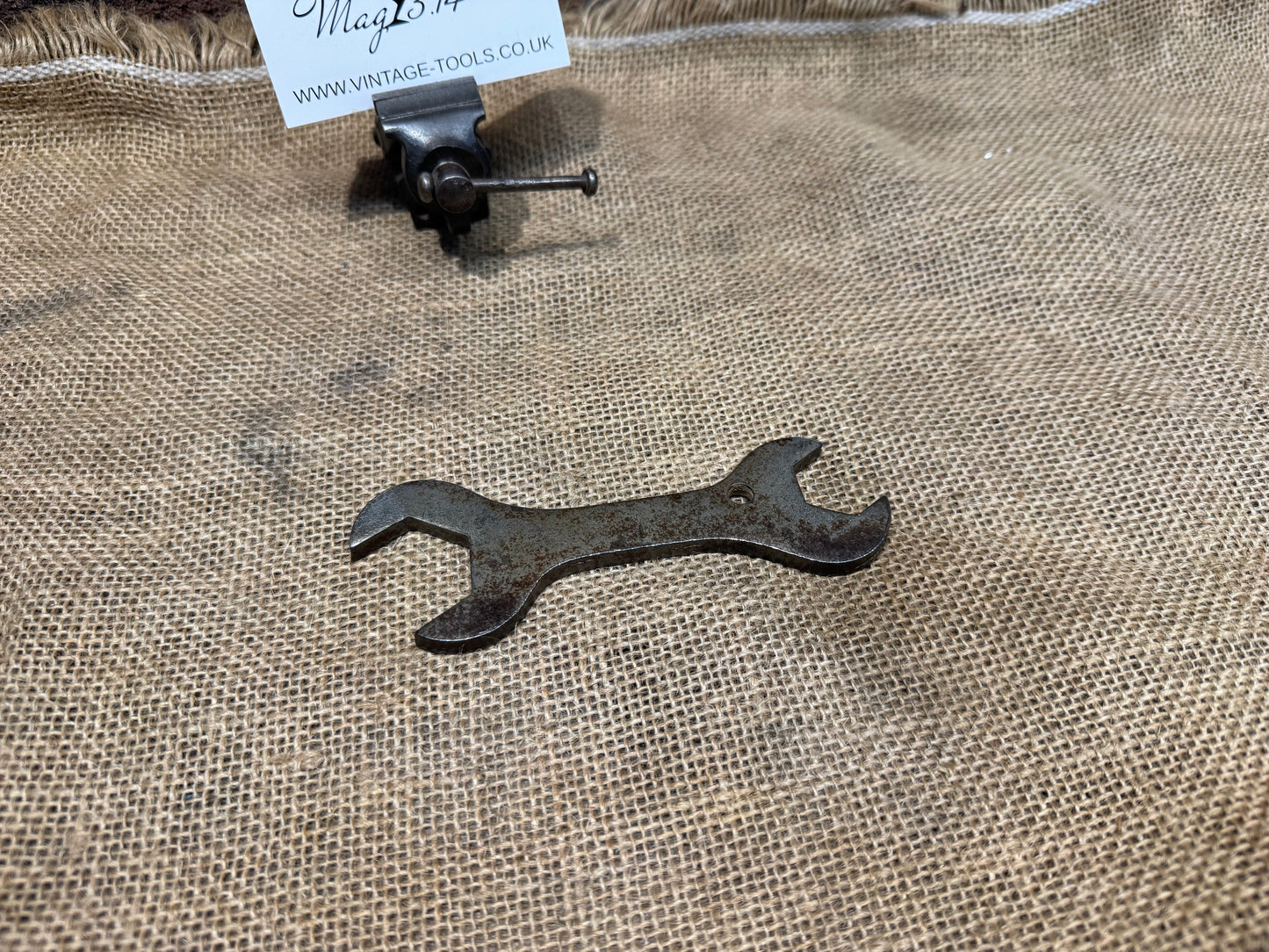 Pressed Steel Spanner marked Reg 7613-8G