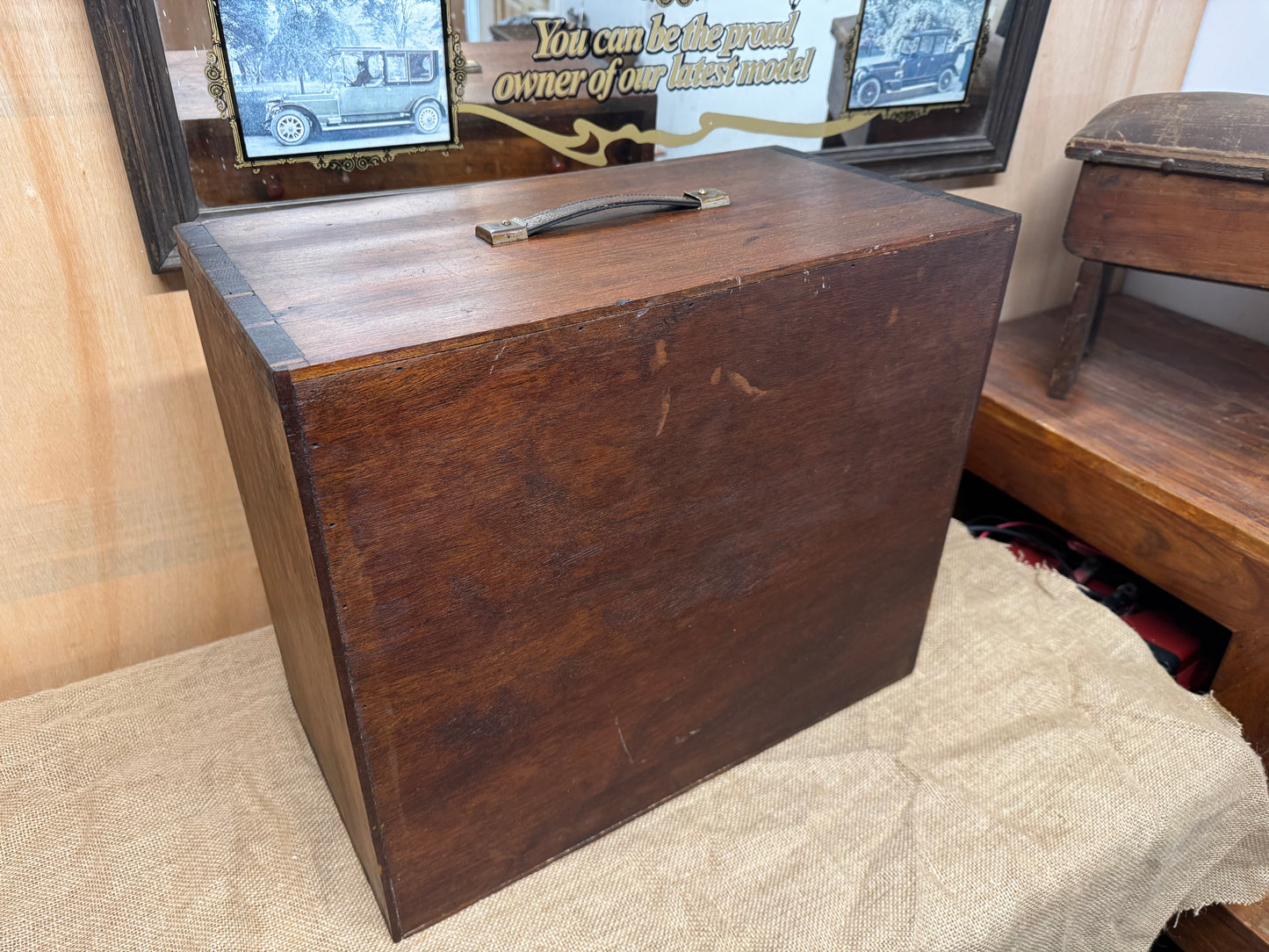 Vintage Pine 4 Drawer Machinist / Engineers Tool Chest
