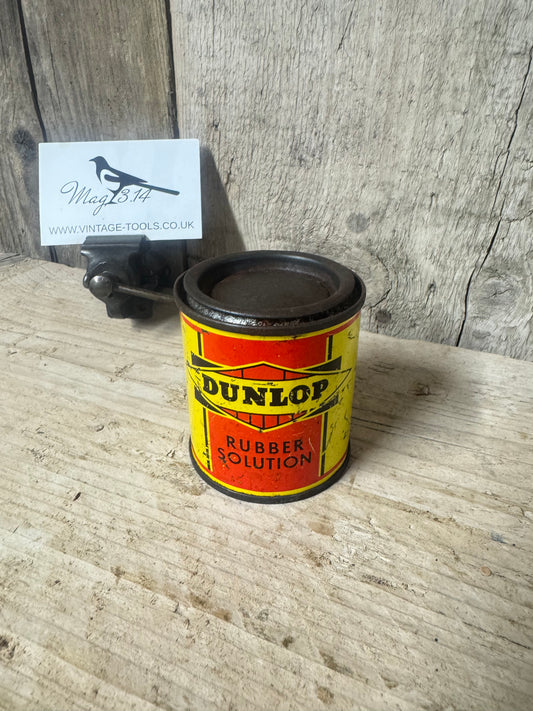 Vintage Dunlop Rubber Solution Tin