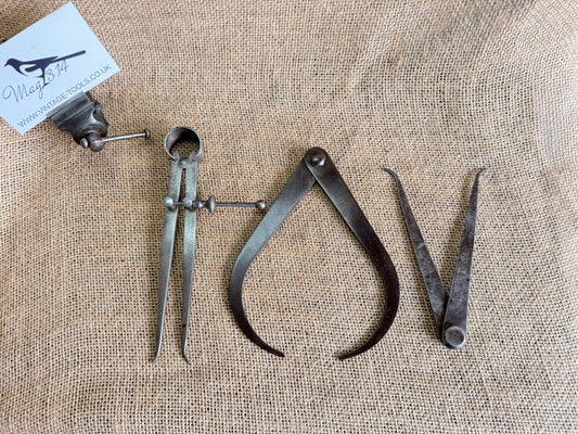 Selection of Vintage Engineers Measuring Calipers