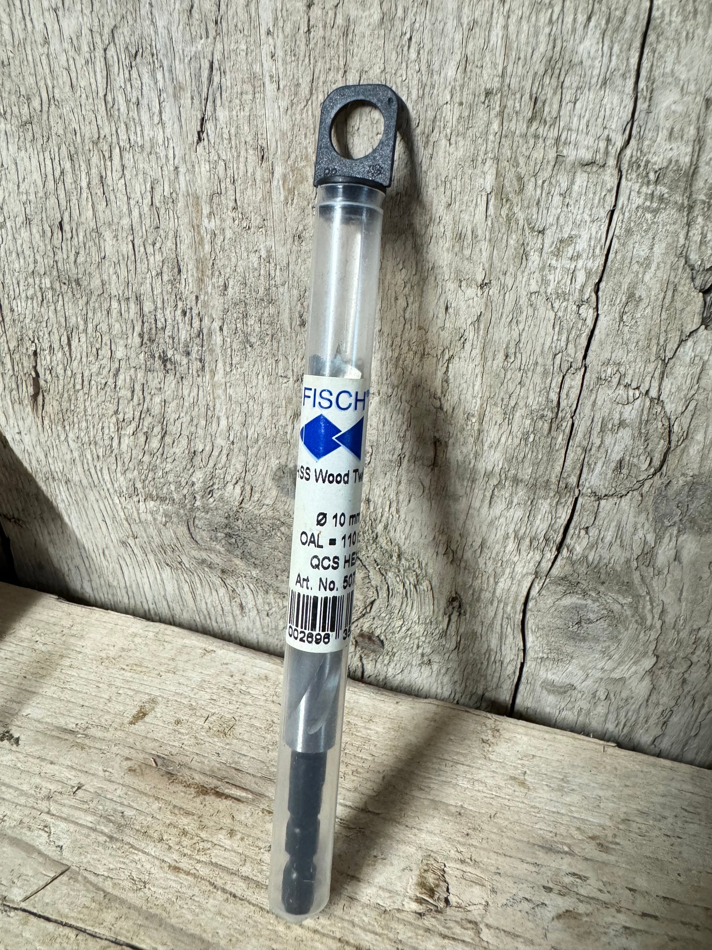Fisch 10mm HSS Wood Twist Drill QCS Hex 507226