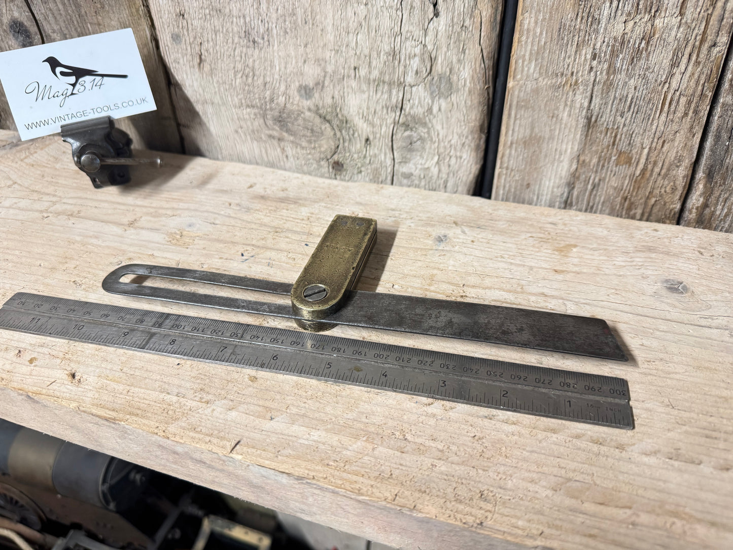 Apprentice Made Bronze Sliding Bevel