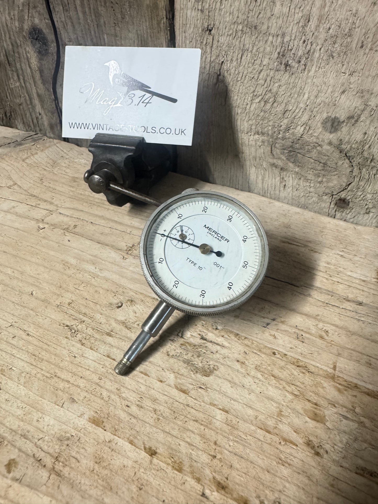 Mercer Type 10 .001" Dial Gauge Indicator