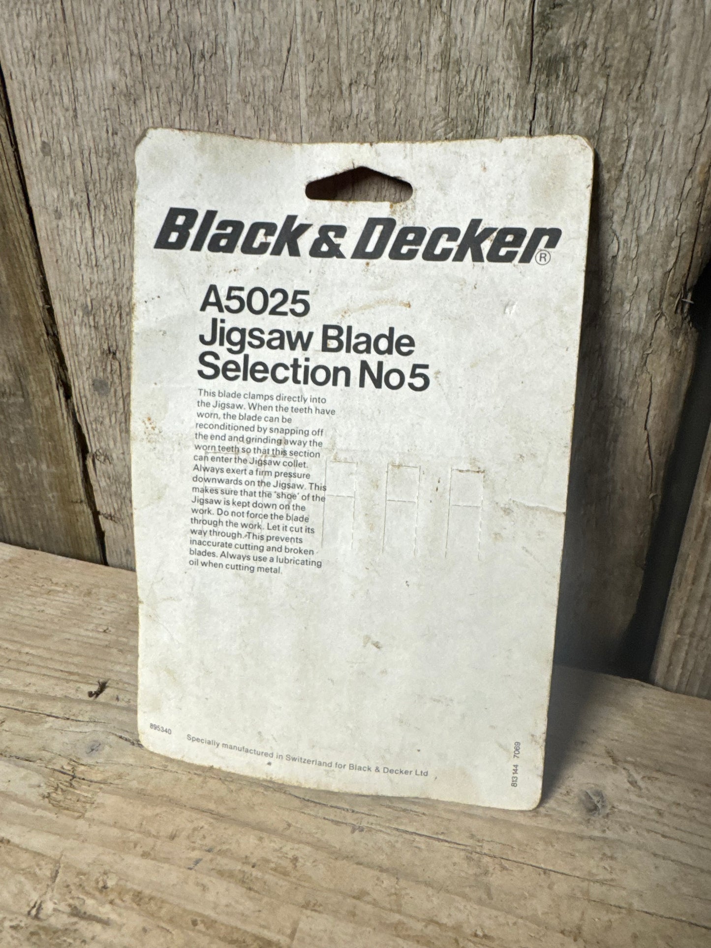Black & Decker A5025 Jigsaw Blades