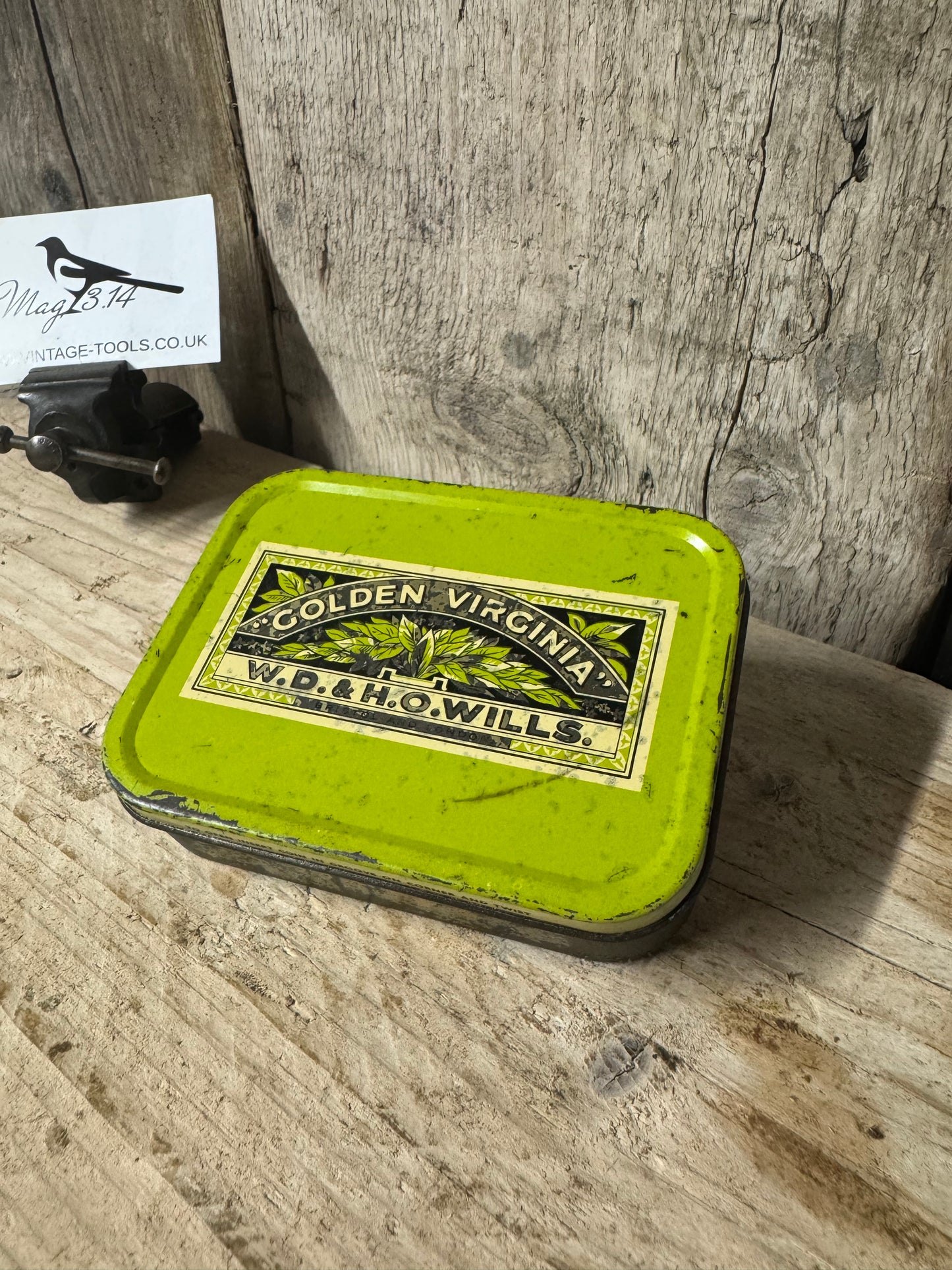 Vintage Golden Virginia WD & H Wills 2oz Tobacco Tin