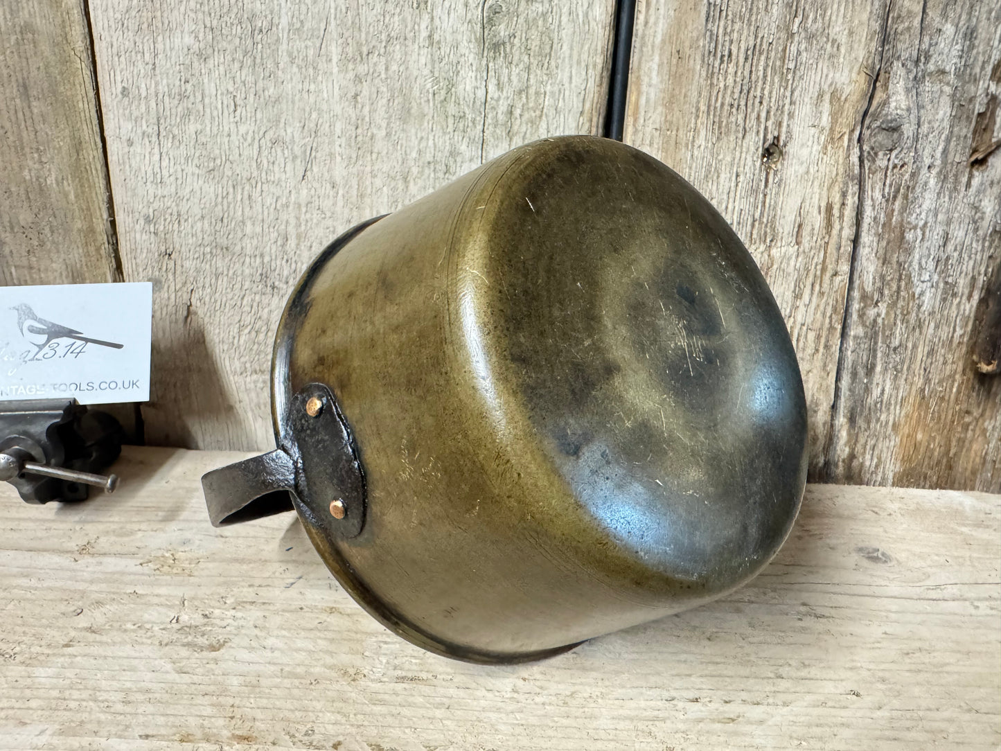 Antique Brass Jam Pot