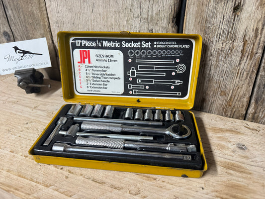 JPI 17 Piece 1/4" Metric Socket Set